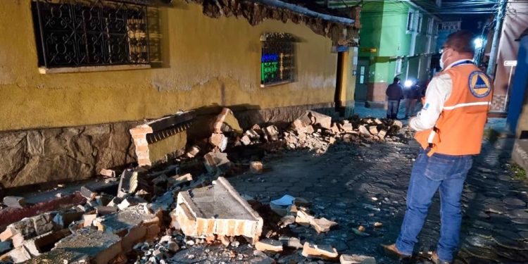 Conred cuantifica daños en Totonicapán a causa de temblor