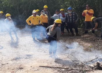 Personal se prepara para la prevención y combate de incendios forestales
