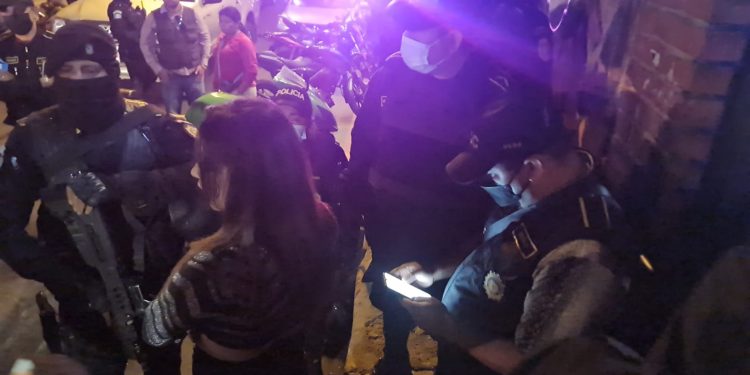 Adolescentes rescatados durante operativo multisectorial