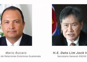 El canciller de Guatemala, Mario Búcaro y el secretario de ASEAN sostuvieron comunicación telefónica.