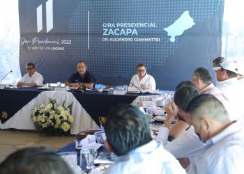 El mandatario Alejandro Giammattei lideró la gira presidencial 2022 en Zacapa.