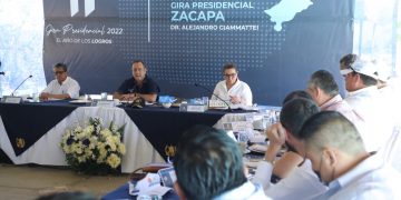 El mandatario Alejandro Giammattei lideró la gira presidencial 2022 en Zacapa.