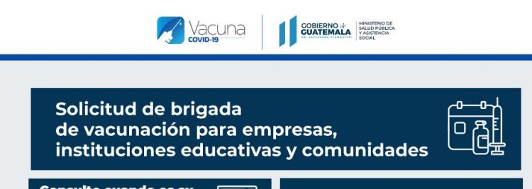 Portal donde se puede efectuar la solicitud de brigadas de vacunación