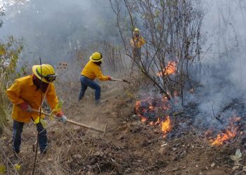 Conred mantiene acciones contra incendios forestales en Totonicapán