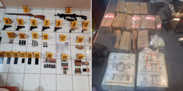 Localizan armas, vehículos y dinero durante allanamientos en Chiquimula