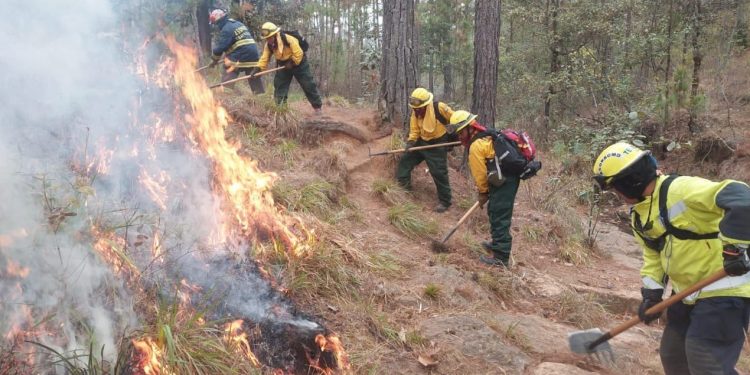 ContinÃºa combate de incendios forestales en Chimaltenango y QuichÃ©