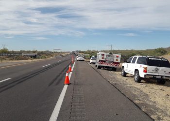 Este es el lugar del accidente vial ocurrido el 19 de abril en el Estado de Sonora, México.
