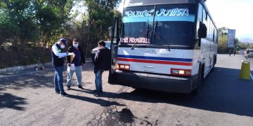 Inspectores de Provial y la DGT realizaron operativo en el kilometro 31 carretera a El Salvador