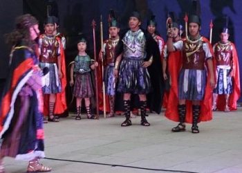 Artistas de Totonicapán presentan circuito de la vida, pasión y muerte de Jesús