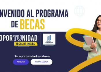 Portal para acceso a becas de ingles del Ministerio de Economía.
