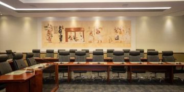 Réplica de los murales de Uaxactún se expone en Casa Presidencial