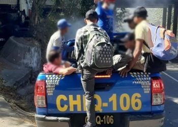 Ocho extranjeros remitidos a migración./foto: PNC.