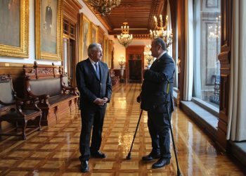 Reunión bilateral entre los presidentes de Guatemala y México en mayo del 2021.