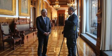 Reunión bilateral entre los presidentes de Guatemala y México en mayo del 2021.