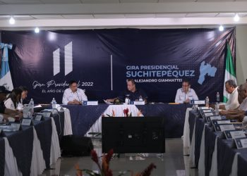 Presidente Alejandro Giammattei concluye primera gira presidencial en Suchitepéquez.