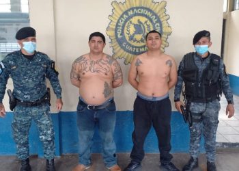 Operativo de la PNC permite interceptar a dos pandilleros salvadoreños