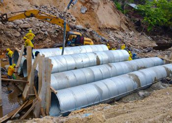 Avanzan trabajos de restauración de paso provisional en Petapilla