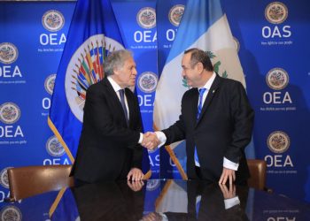 Mandatario se reúne con secretario general de la OEA