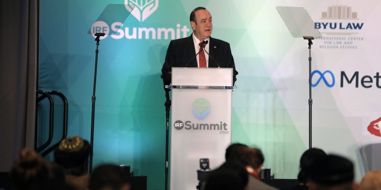 Presidente Alejandro Giammattei, participa en la Cumbre Anual Internacional de Libertad Religiosa