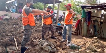Soldados mantienen acciones de respuesta ante la temporada de lluvias en el territorio