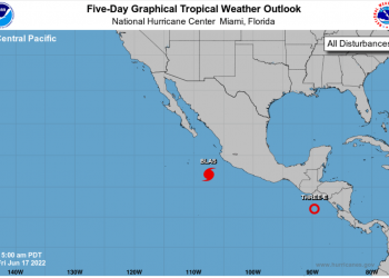 Depresión tropical Tres-E se fortalece a tormenta tropical Celia