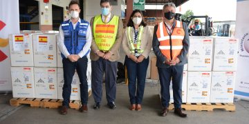 Ingresa a Guatemala lote de 349 mil 830 dosis de vacuna Pfizer