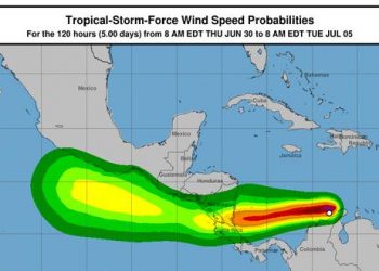 Insivumeh monitorea tormenta tropical Bonnie que se desplaza sobre Nicaragua