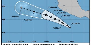 La tormenta tropical Estelle avanza ocasionando fuertes lluvias en México