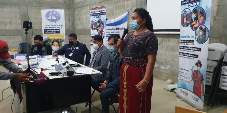 Promocionan medidas de bioseguridad en ixil, en Quiché