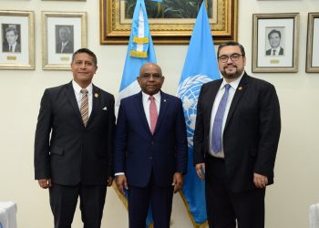 Autoridades del MEM se reúnen con presidente de la Asamblea General de las Naciones Unidas
