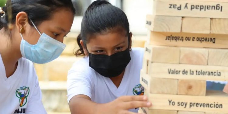 El programa Petén Previene y Actívate apoya a los jóvenes en la prevención de la violencia . / Foto: MINGOB.