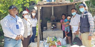 Familias vulnerables de El Progreso se benefician con raciones alimenticias