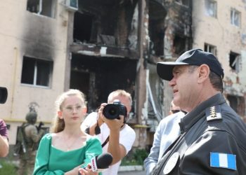 Medios internacionales destacan visita del presidente Giammattei a Ucrania