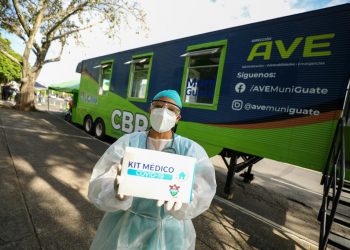 Instalan Centro de Bienestar Respiratorio Móvil en la zona 5 capitalina