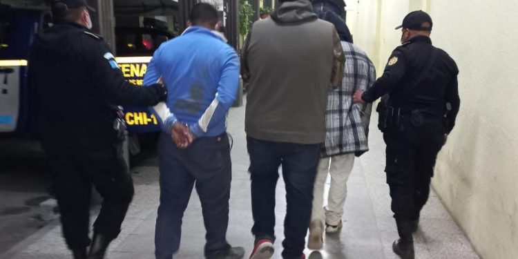 personas capturadas por la PNC