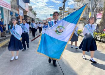 Fervor patrio enlas calles de Jutiapa