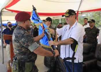 El presidente Alejandro Giammattei dio por inauguradas las operaciones en esta brigada.