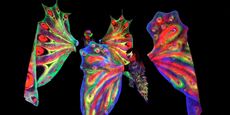 Obra titulada "Around the World in 80 Minutes". /Foto: Teatro Negro de Praga