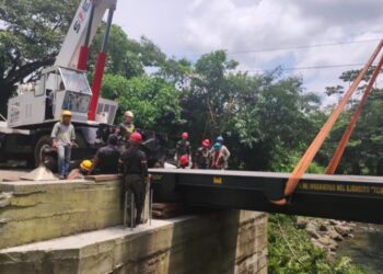 Puente rural en Suchitepéquez.