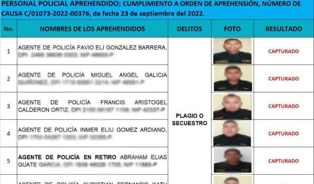Desarticulan estructura dedicada al secuestro y extorsión