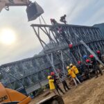 Militares apoyan en instalación de puentes de emergencia en el territorio