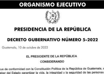 Publican decreto de estado de calamidad pública por efectos de Julia