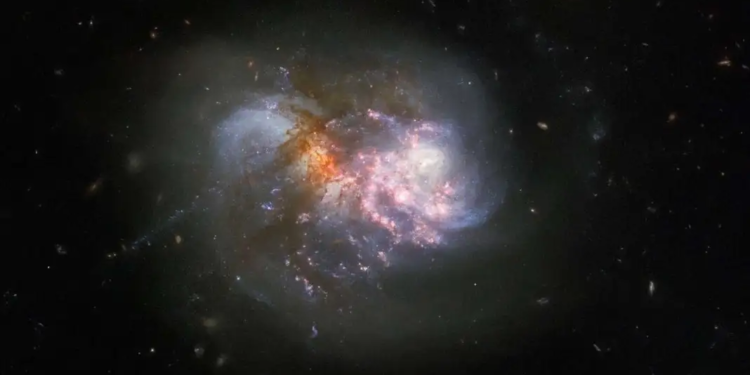 James Webb enseña un par de galaxias entrelazadas que interactúan