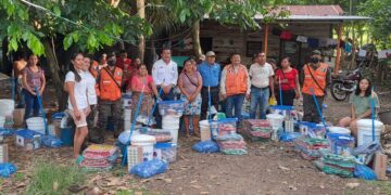 Vecinos de San José La Máquina reciben asistencia tras verse afectados por las lluvias