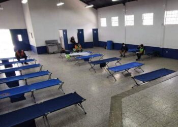Albergue Colom Argueta habilitado para la atención a guatemaltecos. /Foto: SOSEP
