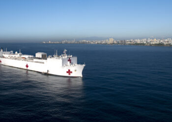 USNS Comfort. /Foto: Comando Sur de EE. UU.
