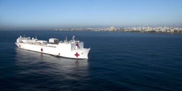 USNS Comfort. /Foto: Comando Sur de EE. UU.