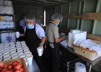 Comedores sociales servirán raciones a los afectados por la depresión tropical Julia. /Foto: SCSP