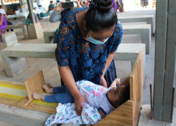 Niños recibieron atención en salud y nutrición. /Foto: MSPAS