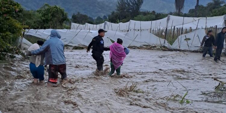 PNC mantiene acciones de apoyo a los afectados por ciclón Julia